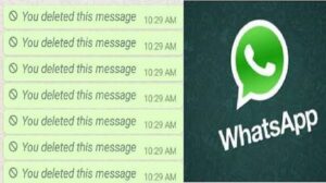 WhatsApp deleted message