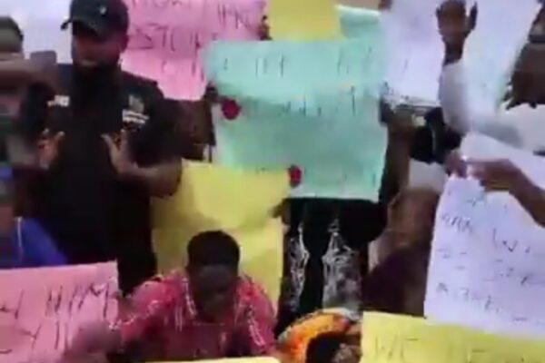 Church Members protest