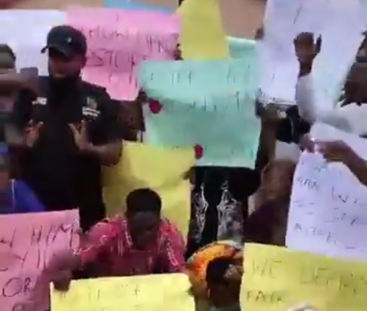 Church Members protest